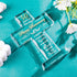 50th Wedding Anniversary Religious Cross Gift - Laser Engraved Glass Standing Cross Keepsake